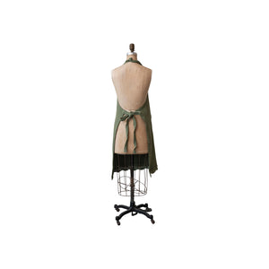 Waffle Weave Apron w/Pockets | Olive Green