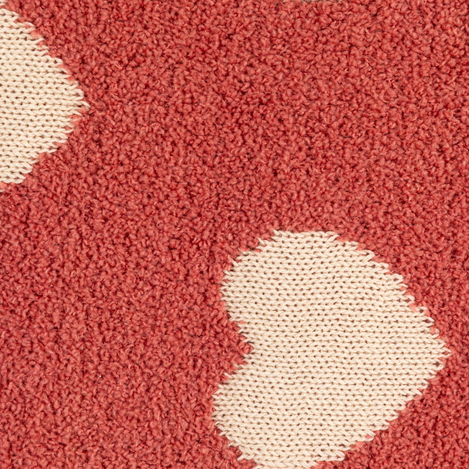Cotton Knit Chenille Baby Blanket w/Hearts