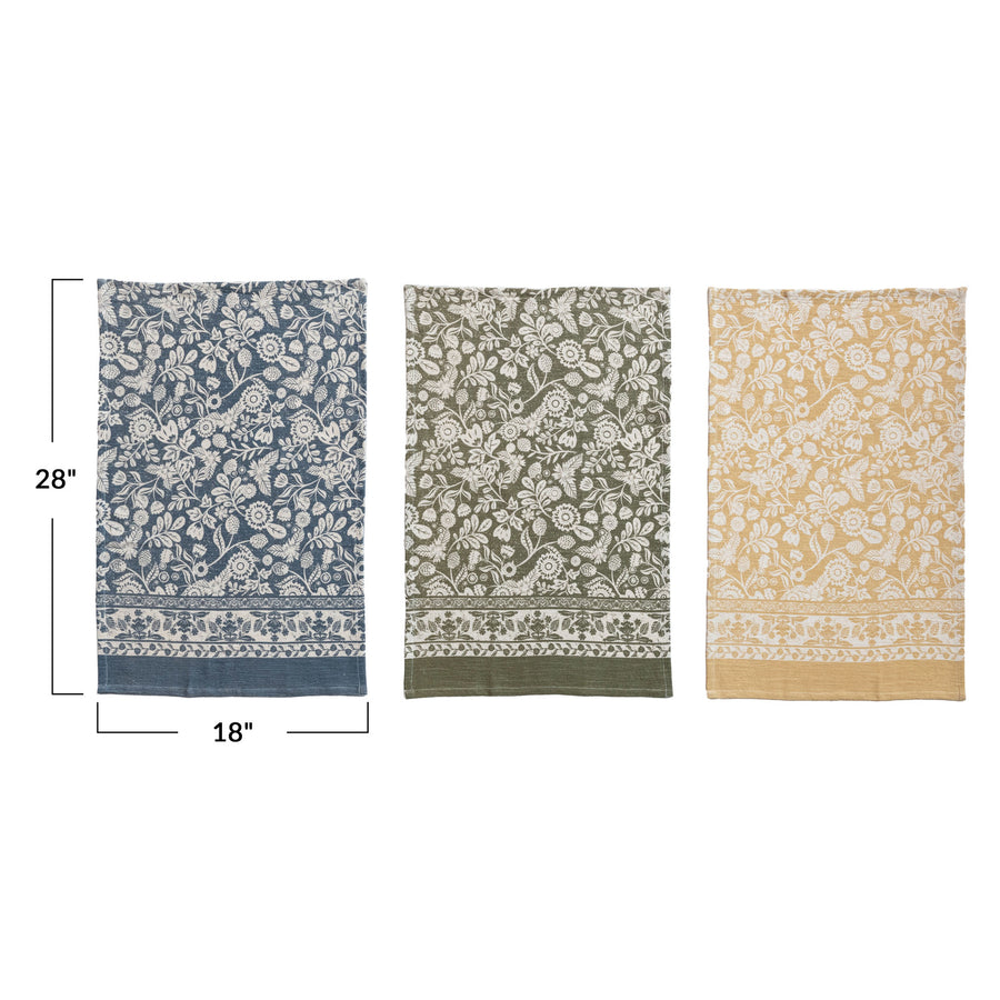 Blossom Cotton Tea Towel Trio