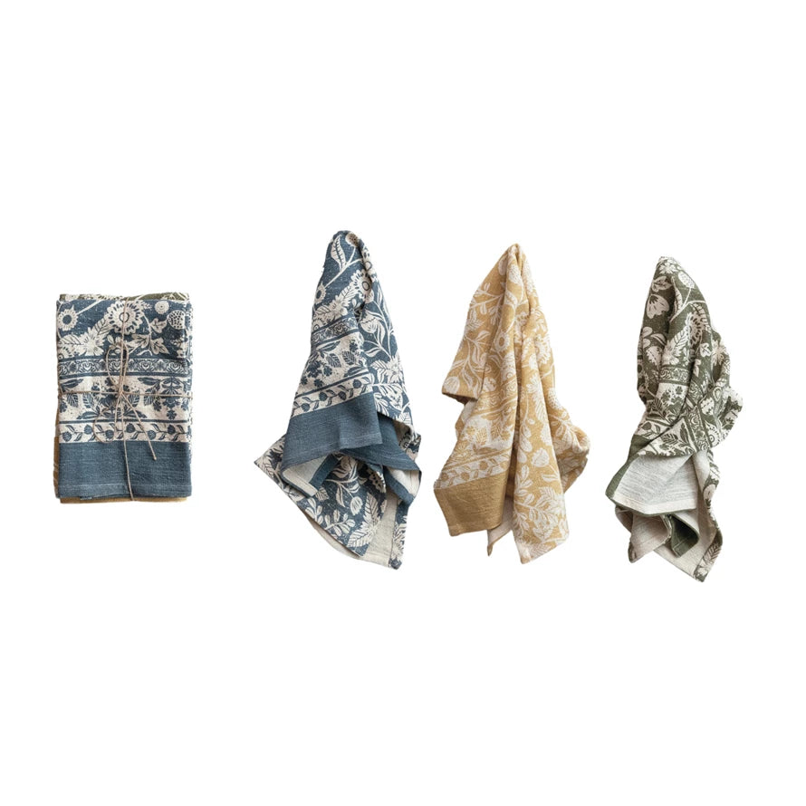 Blossom Cotton Tea Towel Trio