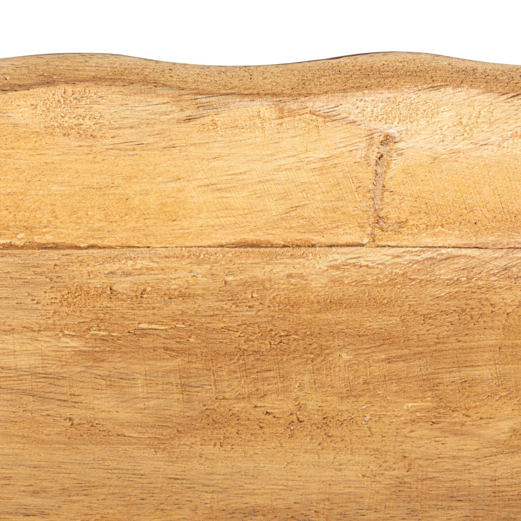 Wood Tray w/Scalloped Edges