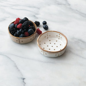 Stoneware Berry Bowl w/Reactive Glaze