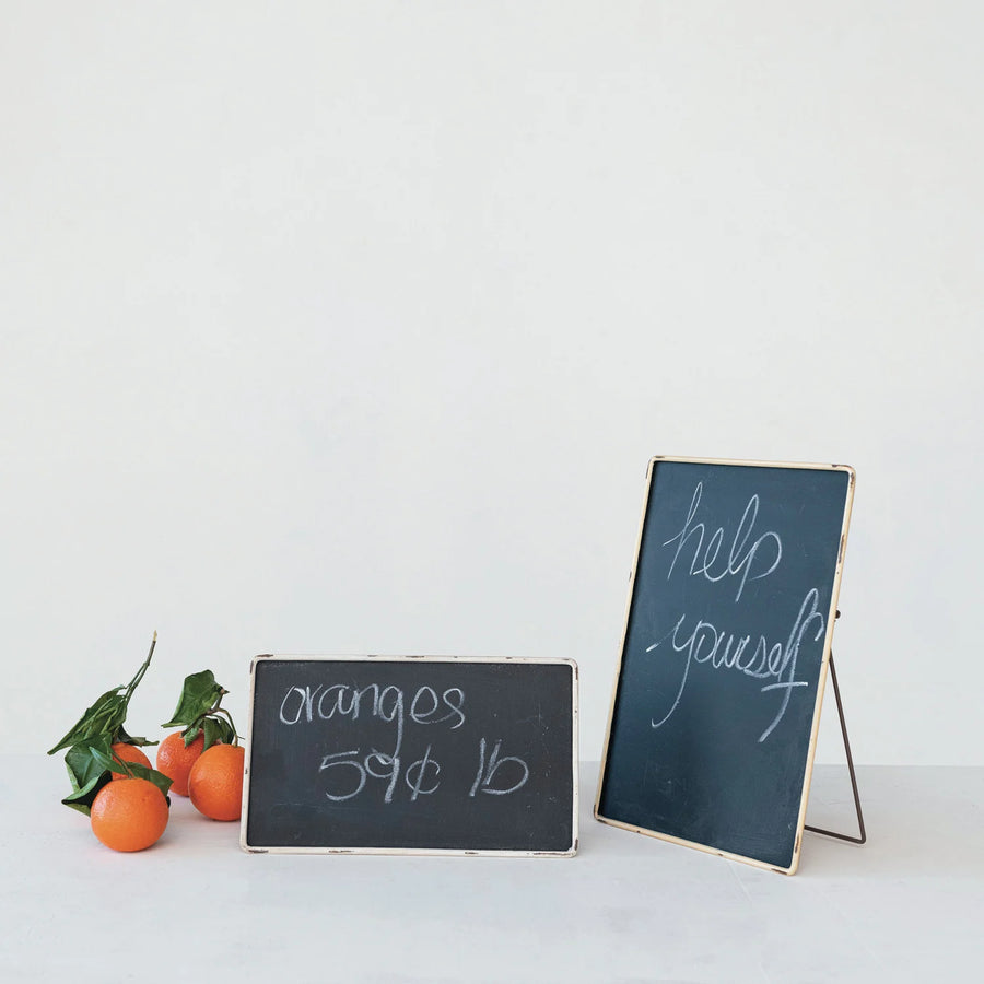 Metal Framed Chalkboard w/Easel