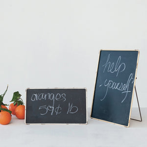 Metal Framed Chalkboard w/Easel