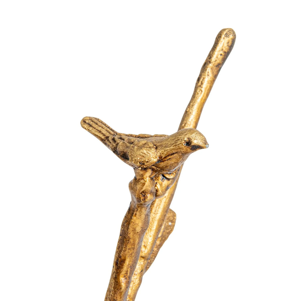 Bird on Branch Pewter Jewelry Holder