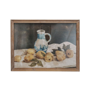 Lemons &  Pitcher Framed  Wall Art