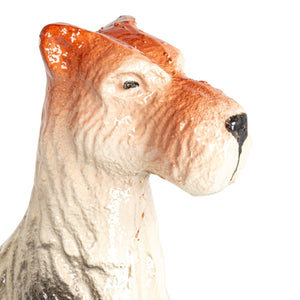 S/2 Cast Iron Jack Russell Terrier Bookends