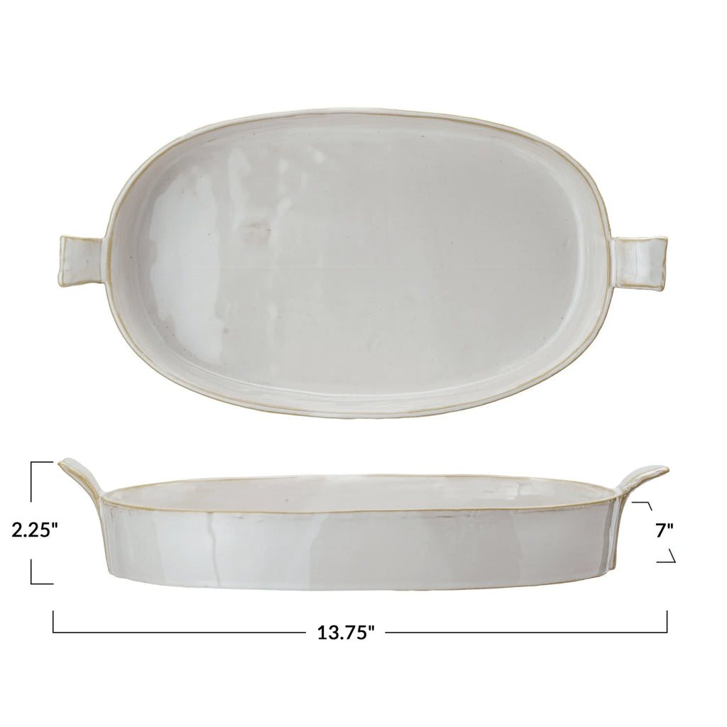 Stoneware Baker w/Handles