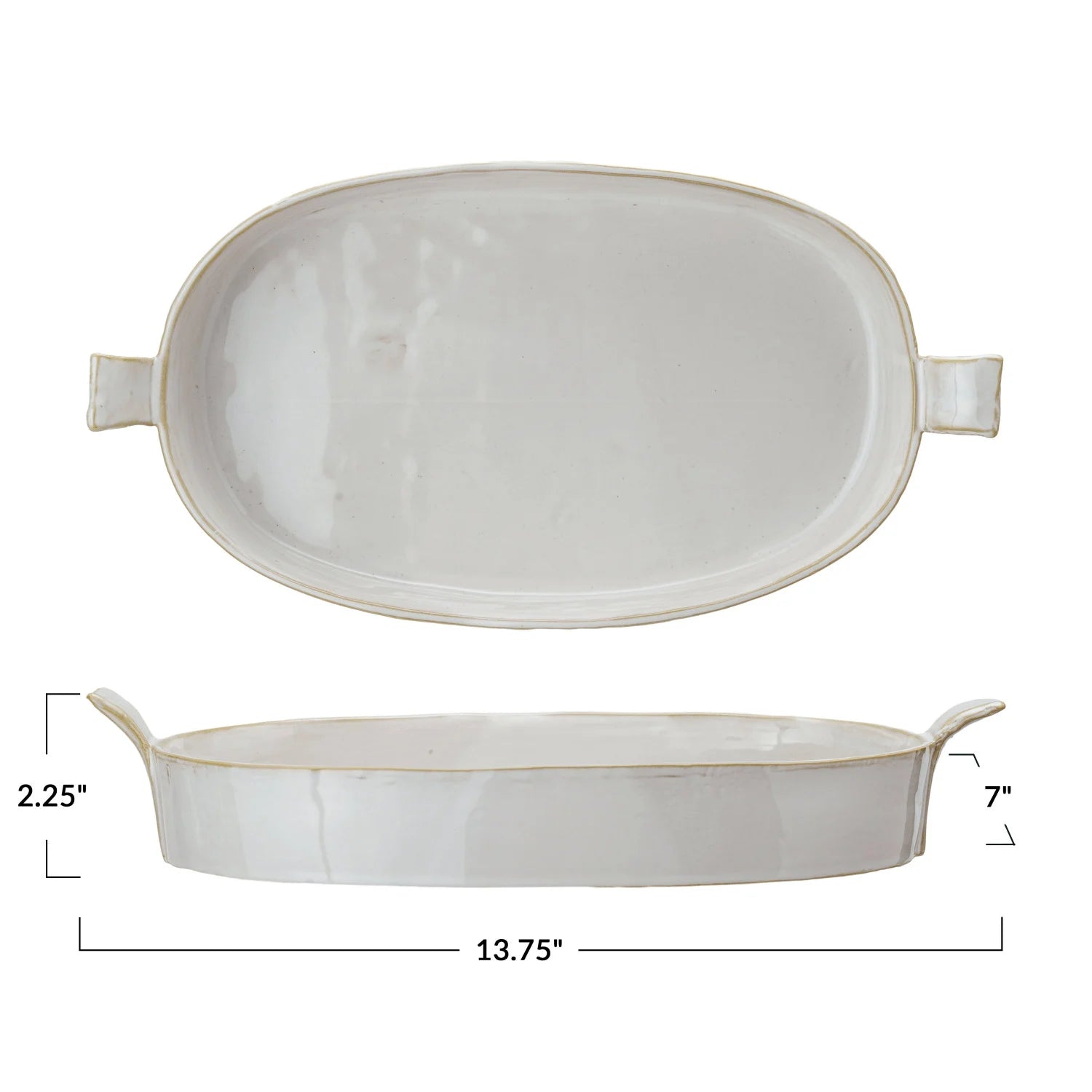 Stoneware Baker w/Handles