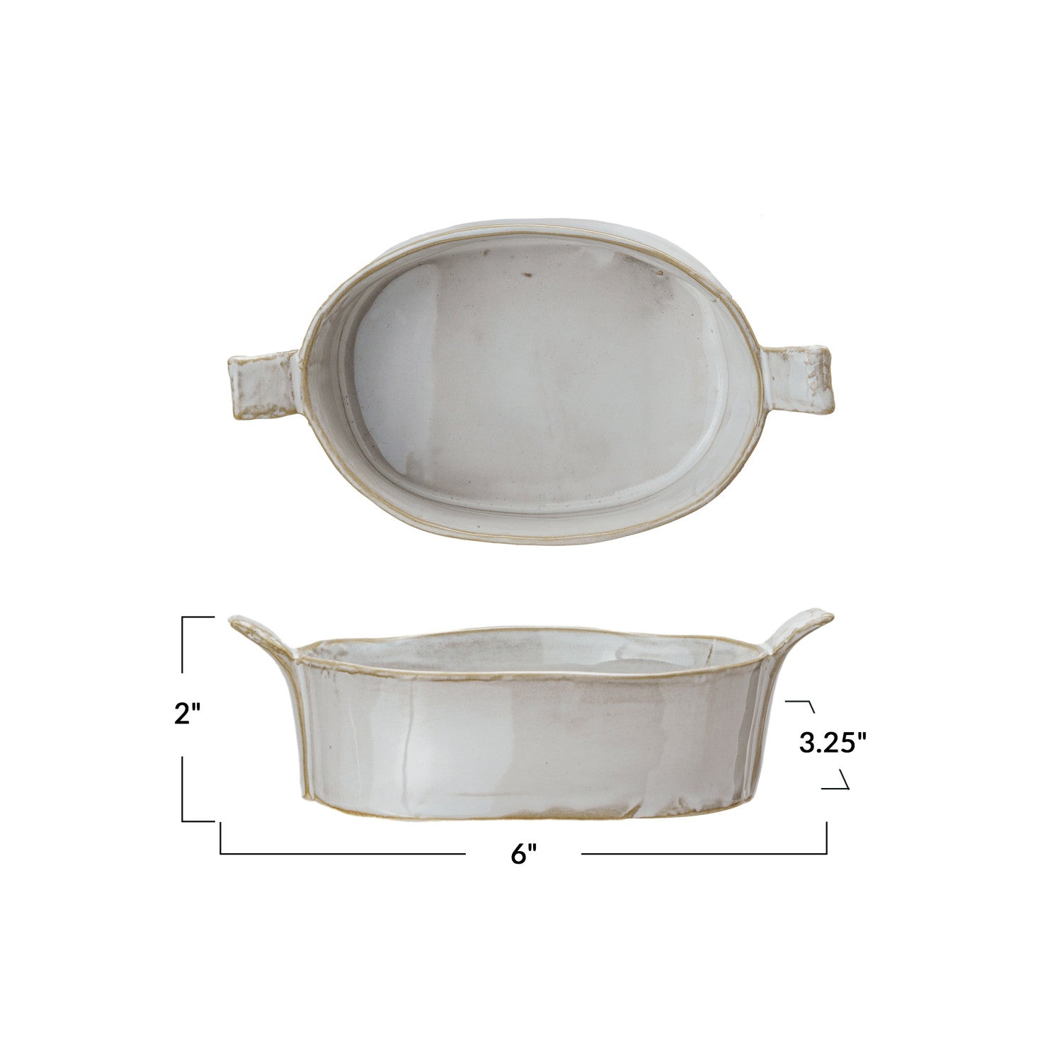 Stoneware Baker w/Handles