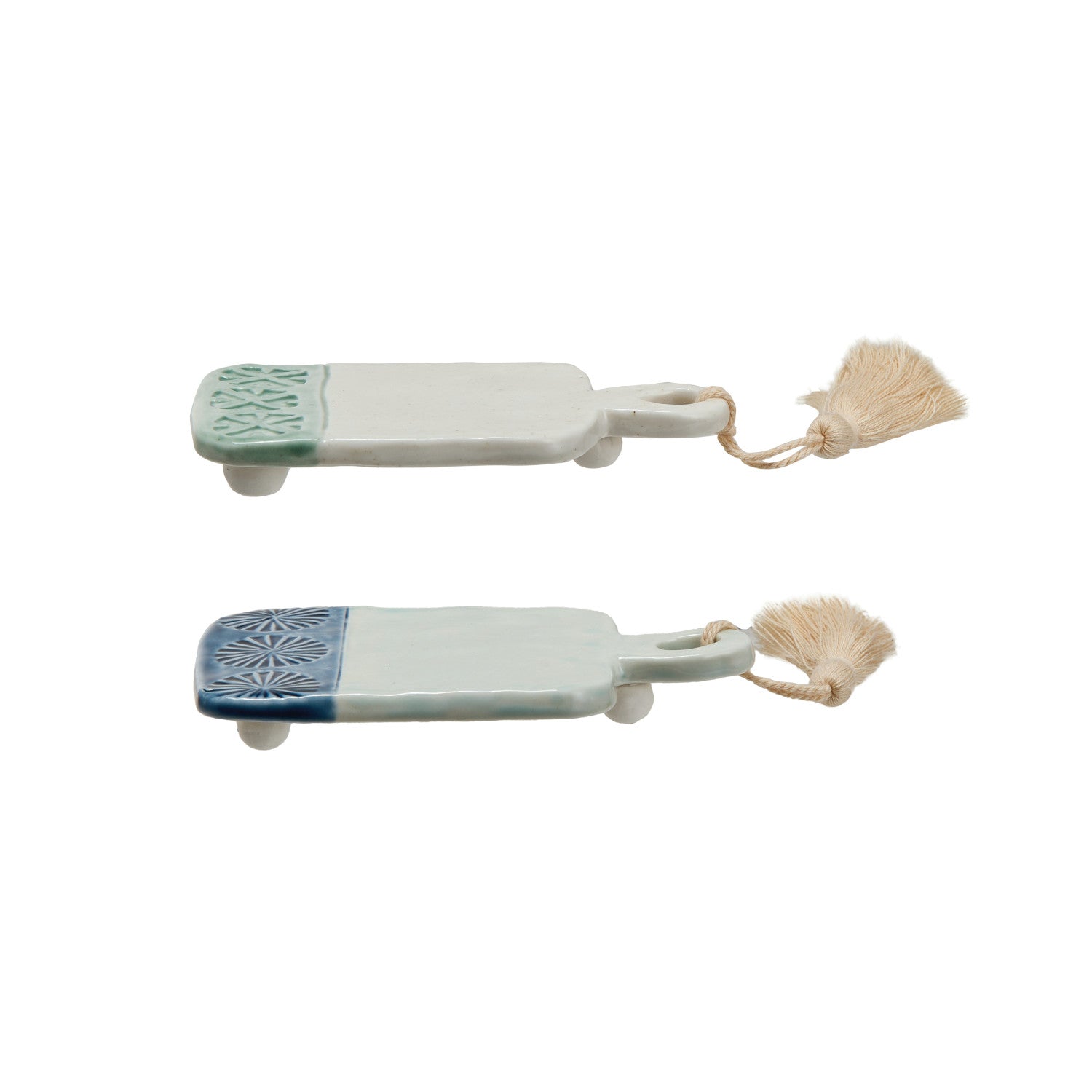 Stoneware Mini Tapas Board w/Tassel