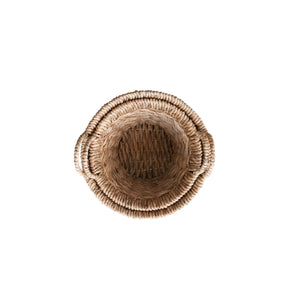 Hand-Woven Water Hyacinth Baskets w/Handles