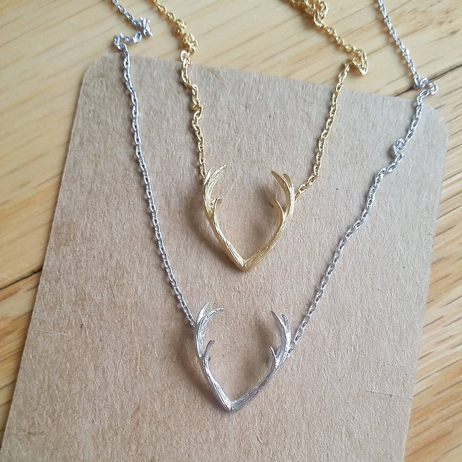 Antler Necklace | Gold