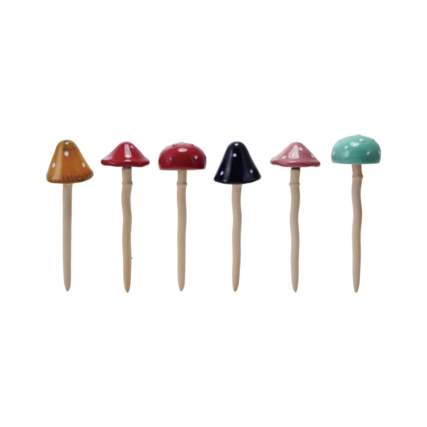 Stoneware Mushroom Stake