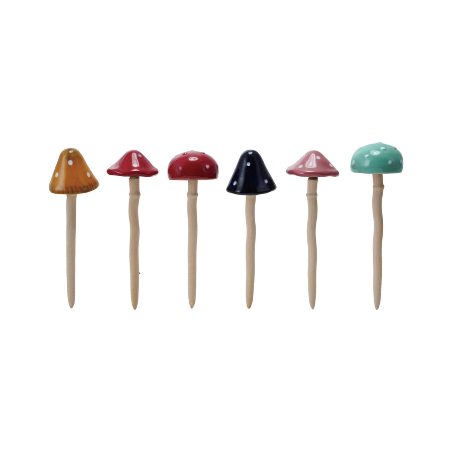 Stoneware Mushroom Stake