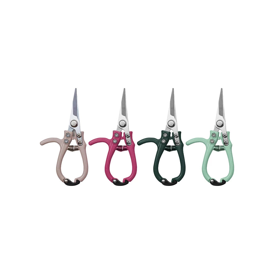 Carbon Steel Garden Pruning Shears w/Enameled Handle
