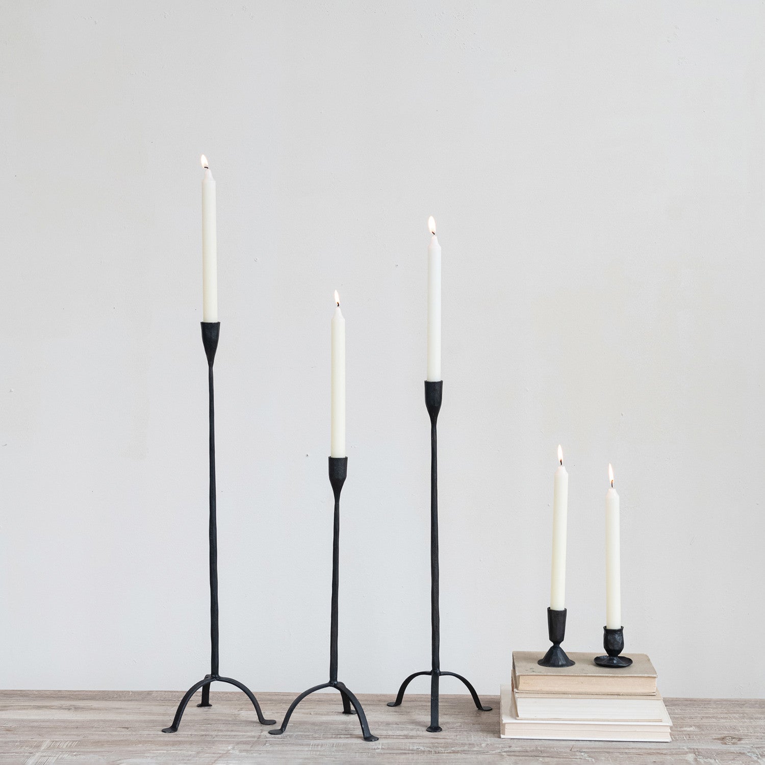 Hand-Forged Cast Iron Taper Holder