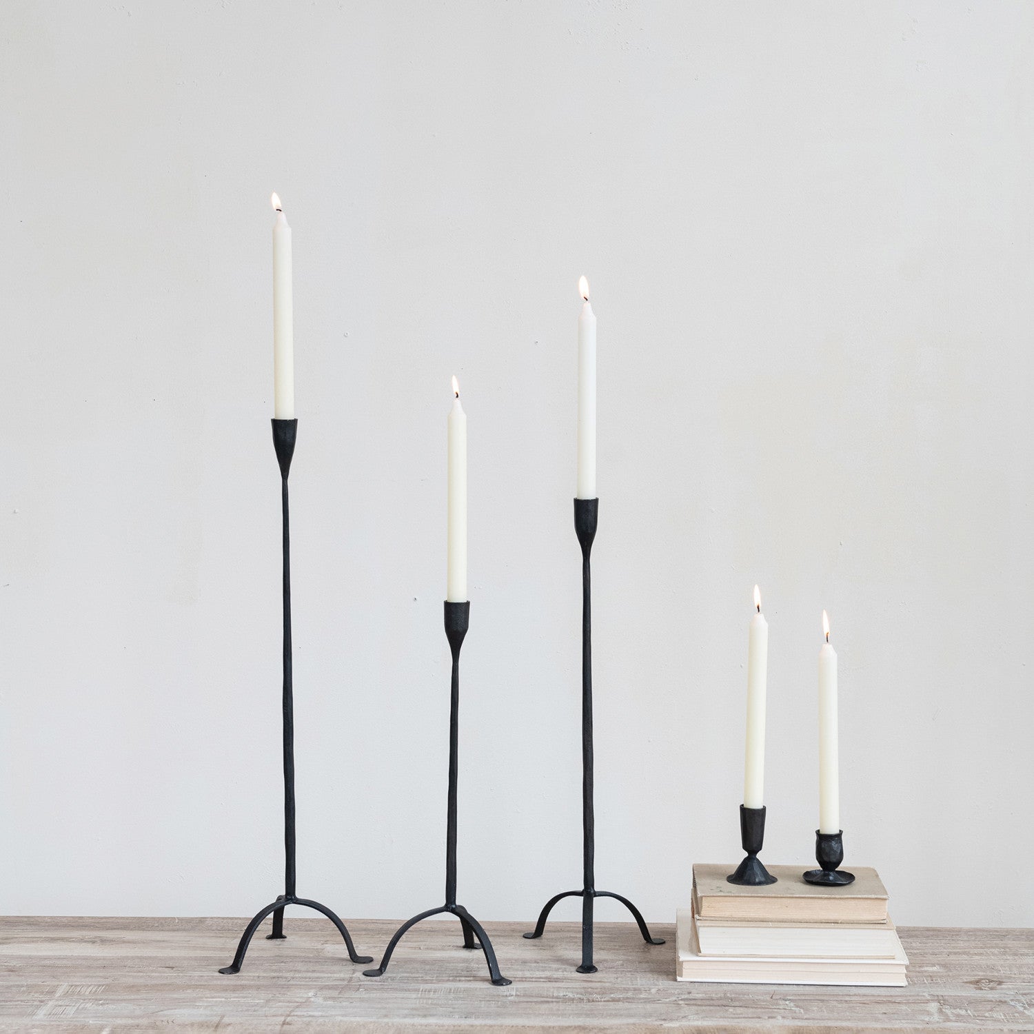 Hand-Forged Cast Iron Taper Holder