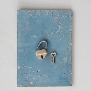 Metal Heart Shaped Lock w/Key