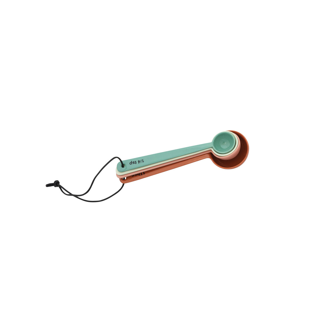 S/4 Enameled S/S Measuring Spoons | Pastels