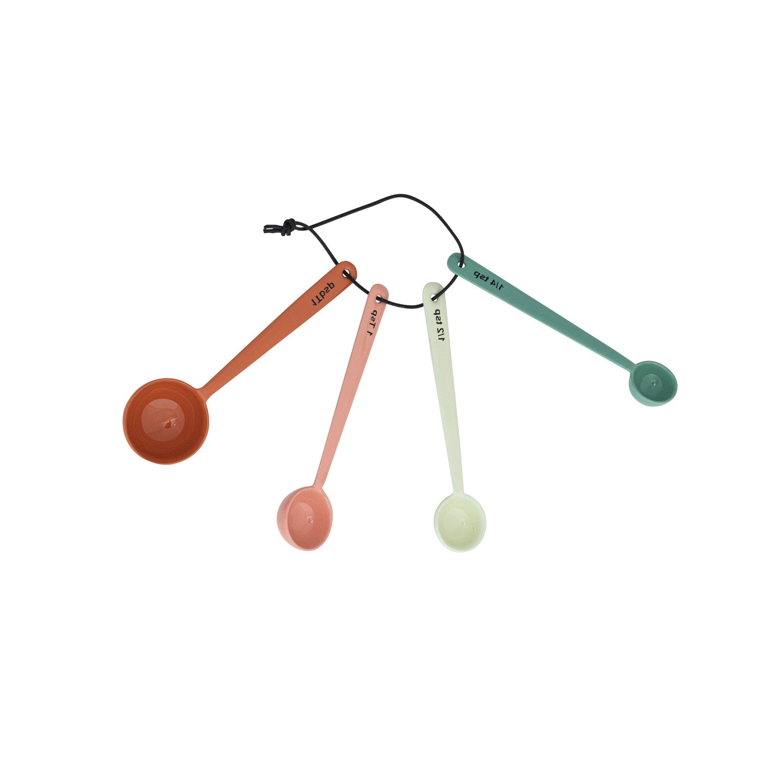 S/4 Enameled S/S Measuring Spoons | Pastels