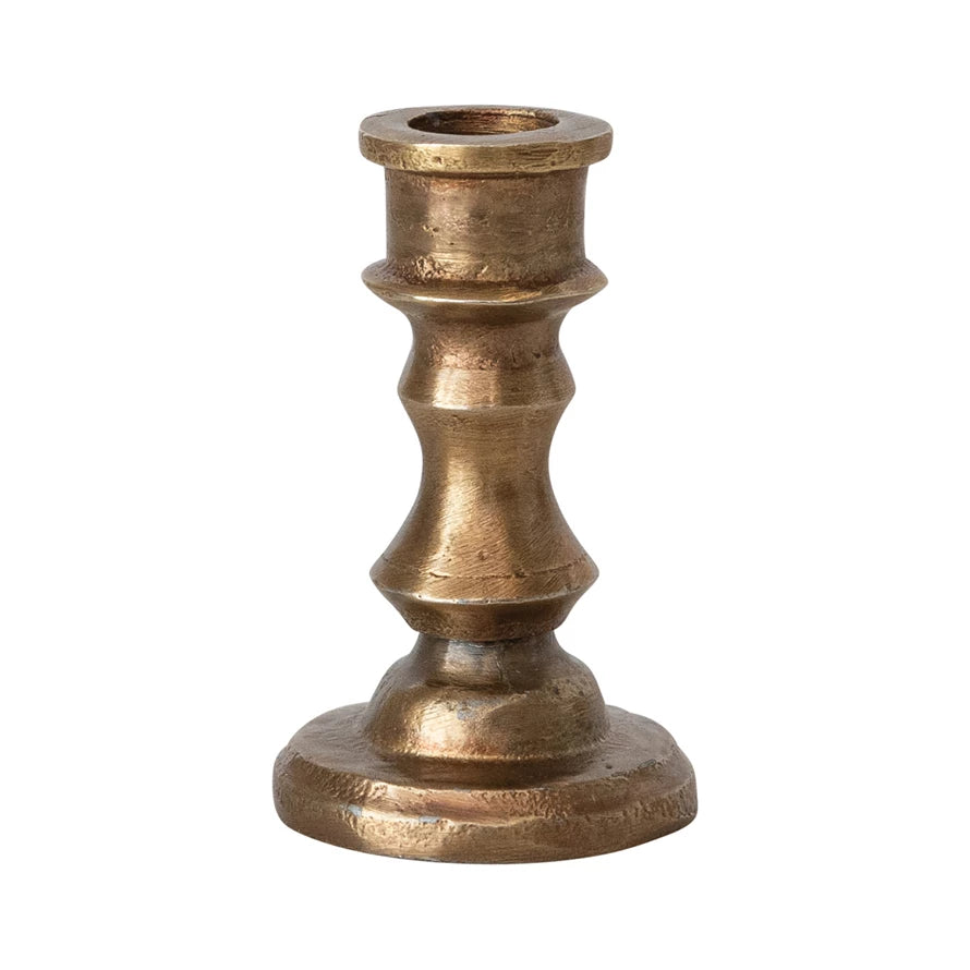 Antique Brass Finish Taper Holder