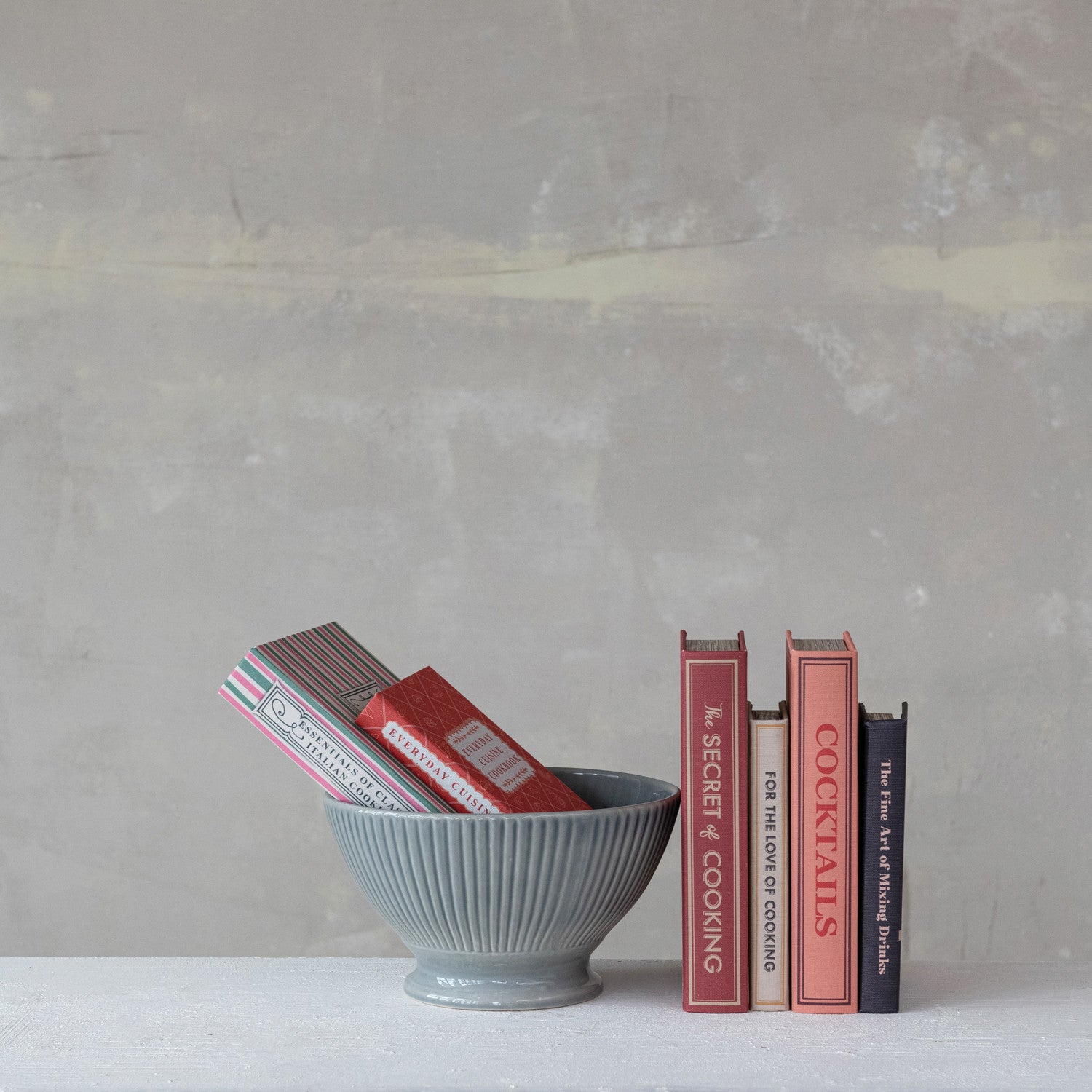 Linen CookBook Storage Box