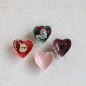 Stoneware Heart Shaped dish