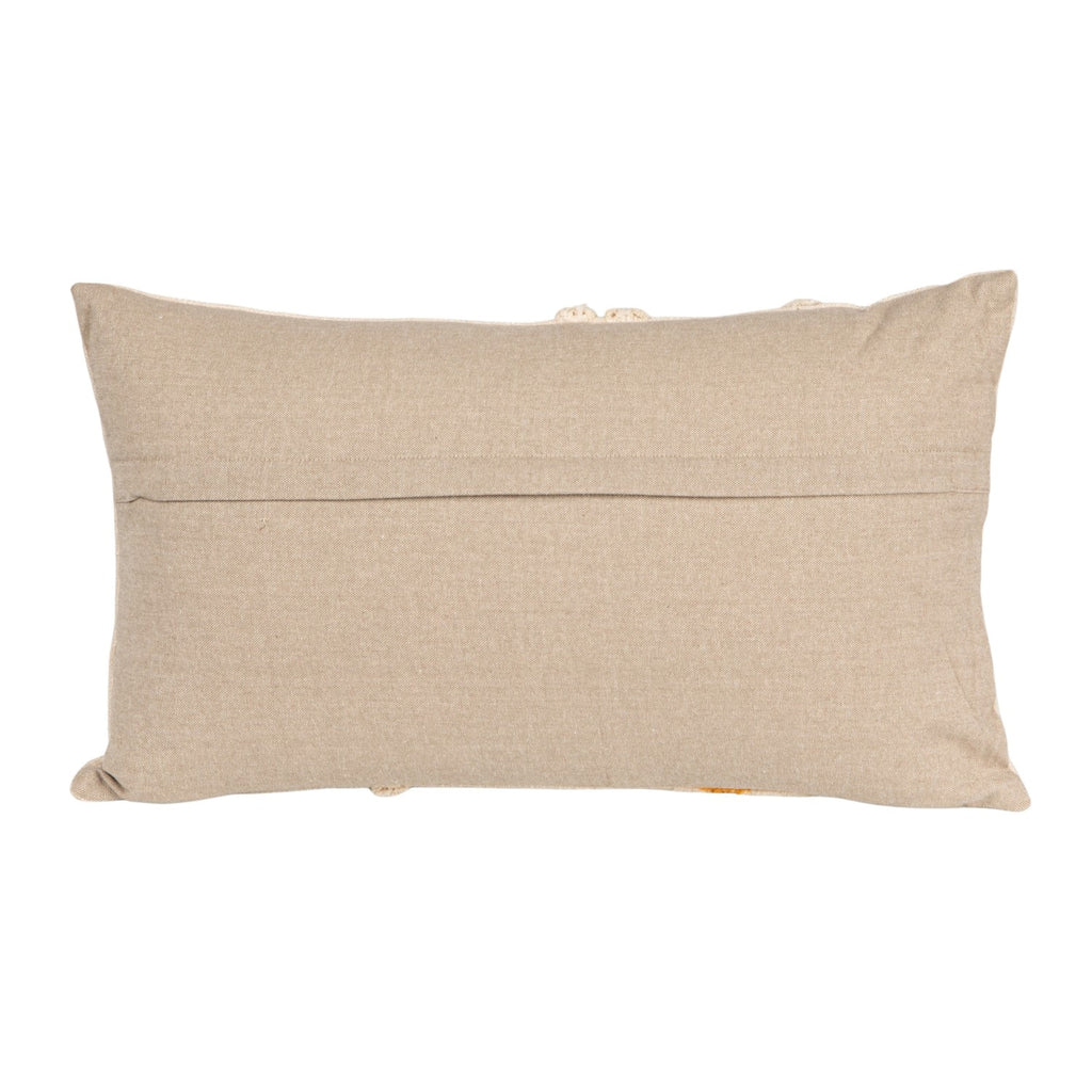 Lumbar Tufted Flower Pillow