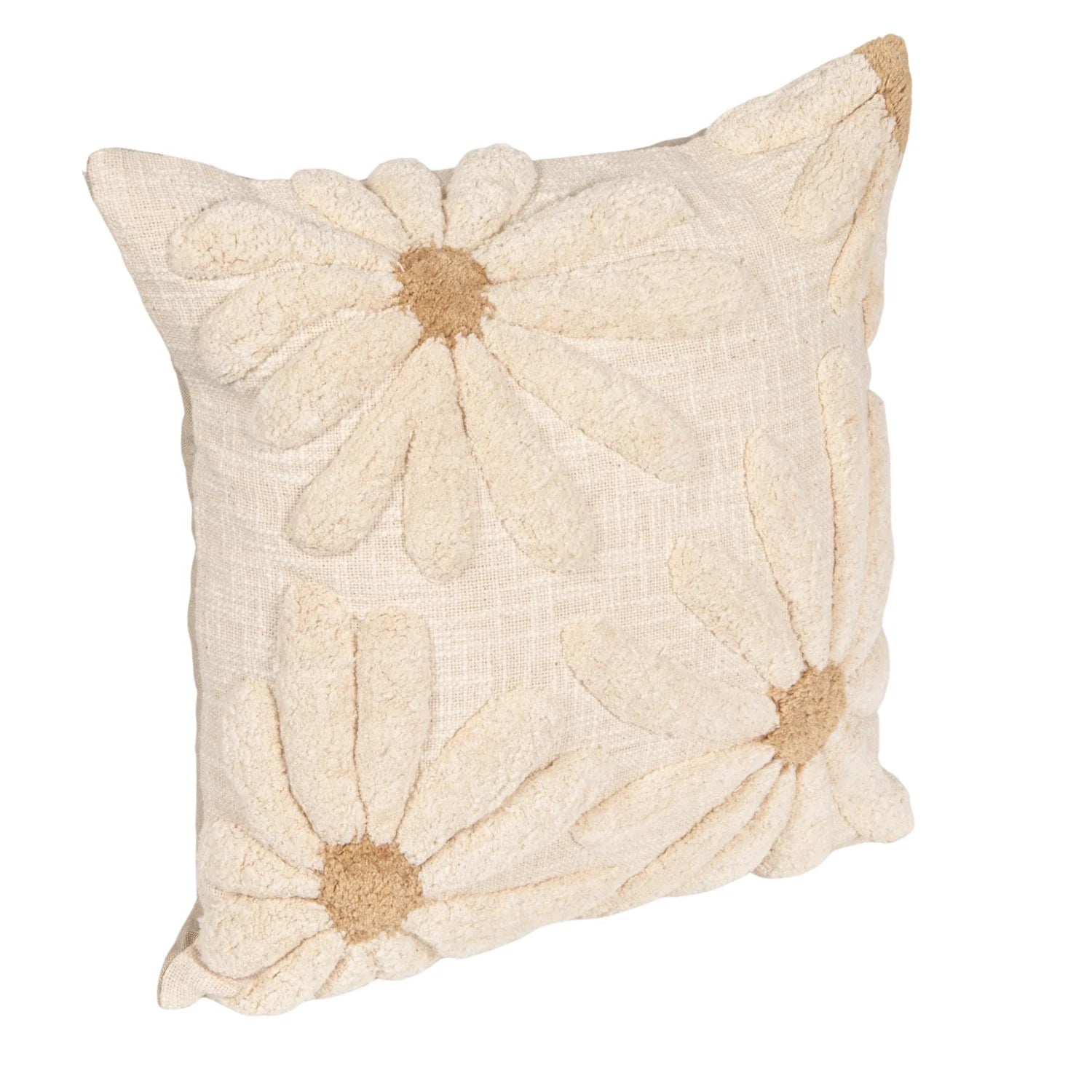 Square Tufted Flower Pillow