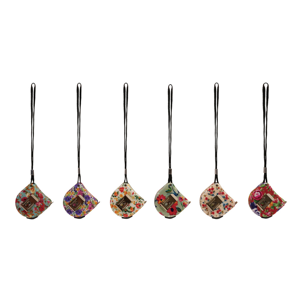 Floral Print Tape Measure w/Wrist Strap