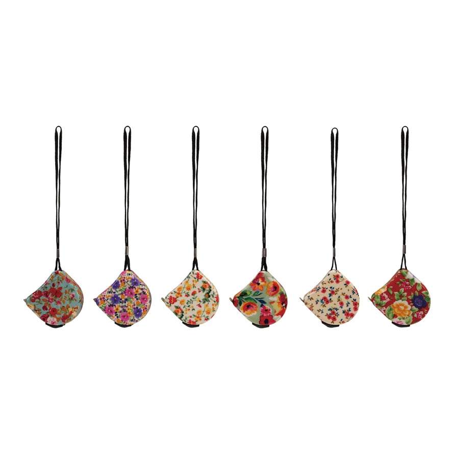 Floral Print Tape Measure w/Wrist Strap