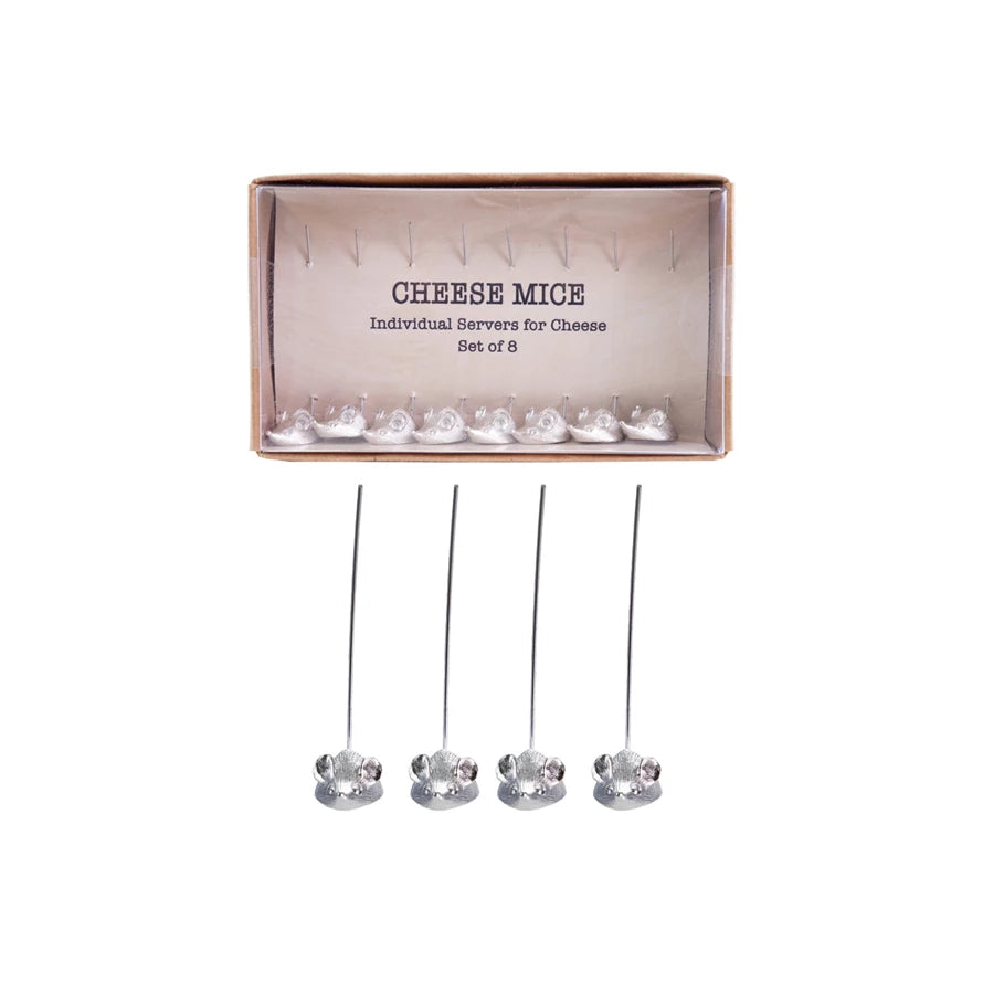 S/8 Vintage Reproduction Cheese Picks w/Mouse