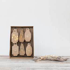 LED String Lights on Paper Lantern Display Card