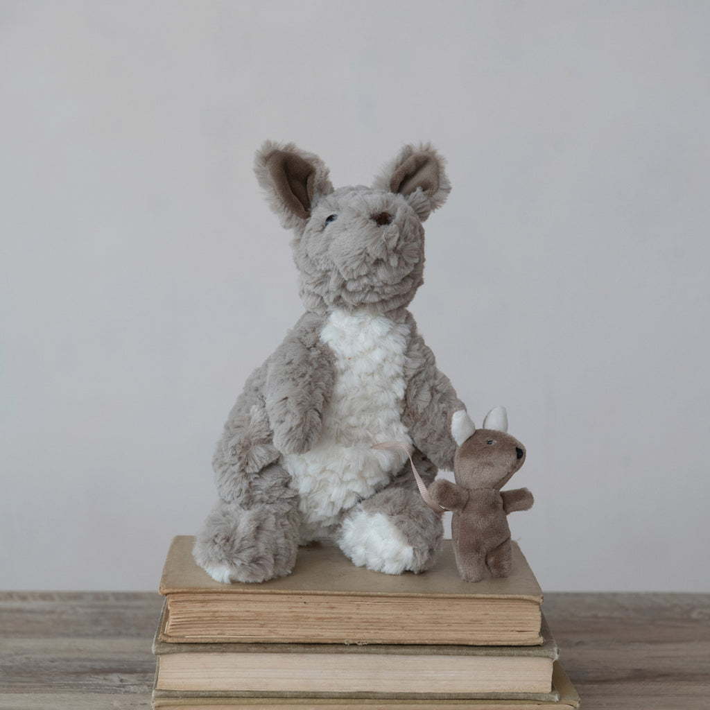 Plush Kangaroo & Baby