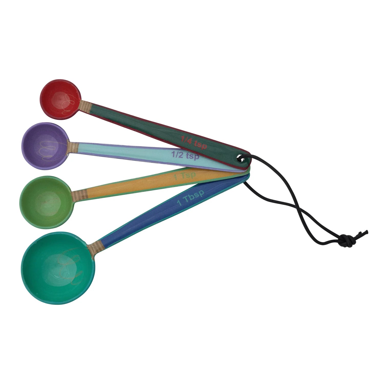 S/4 Enameled S/S Measuring Spoons | Brights