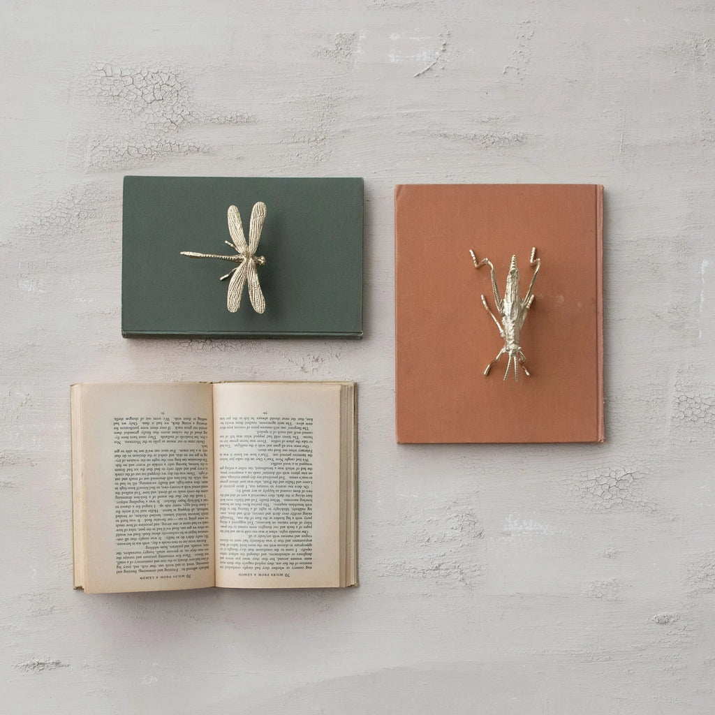 Gold Finish Pewter Dragonfly