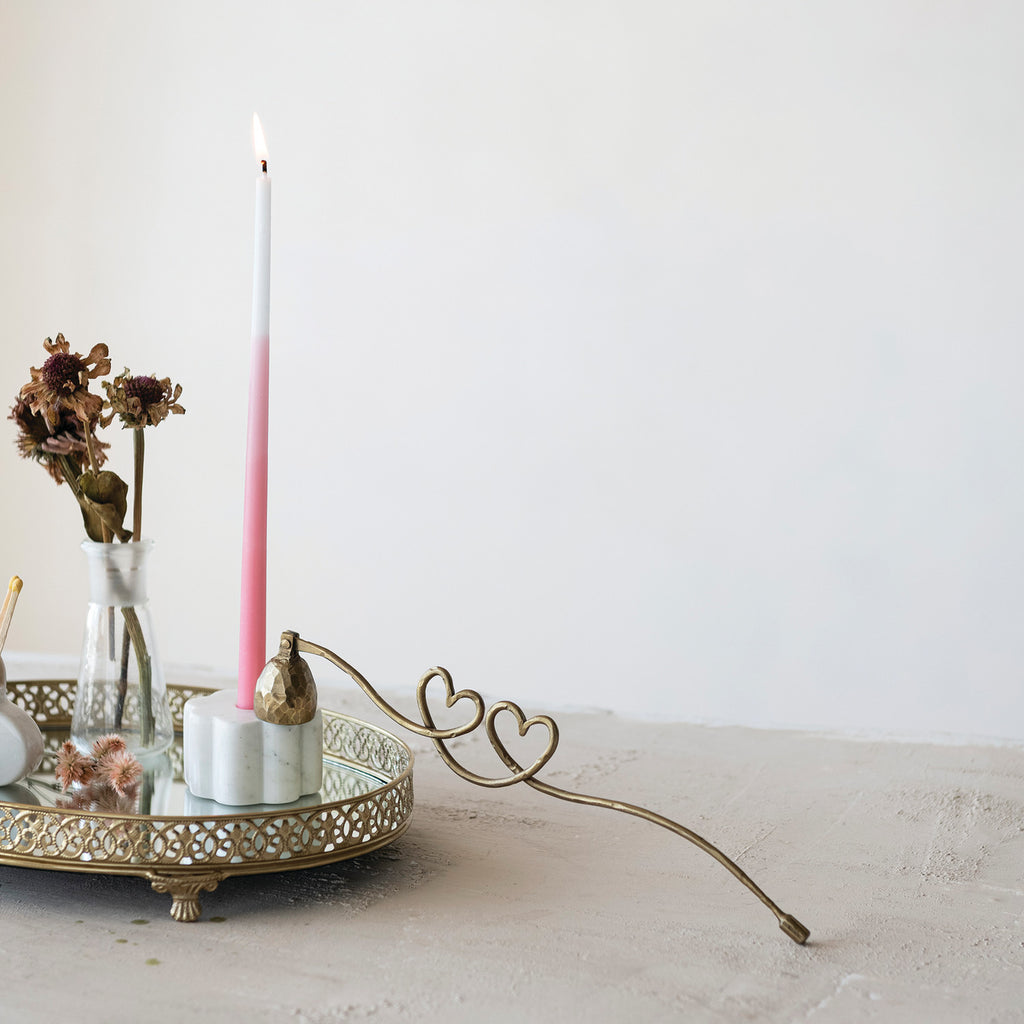 Heart Shaped Hand Forged Iron Candle Snuffer