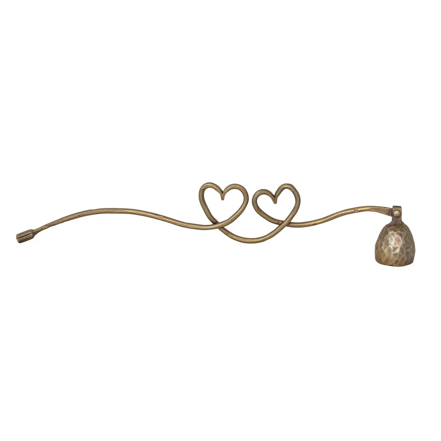 Heart Shaped Hand Forged Iron Candle Snuffer