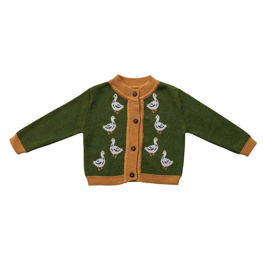 Baby Cardigan Sweater | Ducks