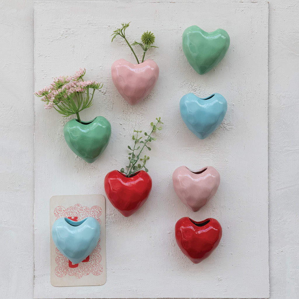 Heart Shaped Magnetized Mini Vase