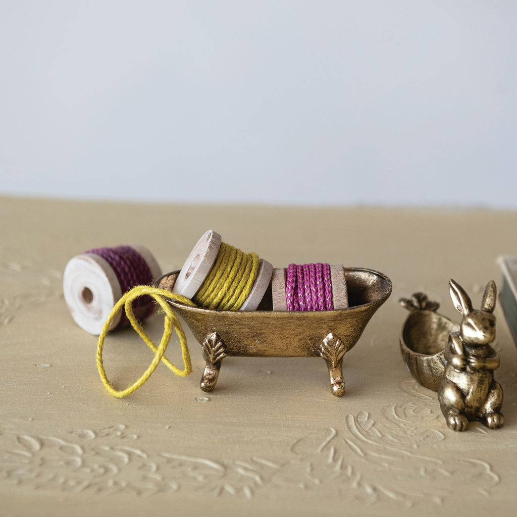 Bathtub Shaped Soap Dish | Gold Finish