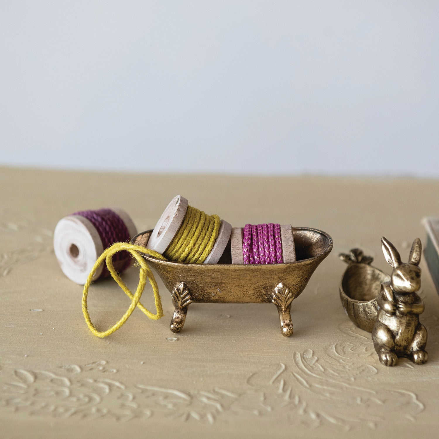 Bathtub Shaped Soap Dish | Gold Finish