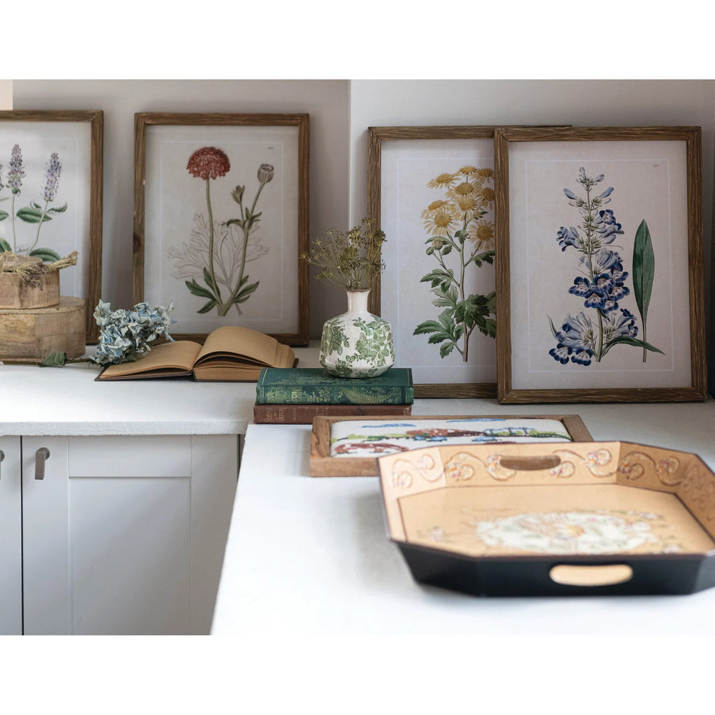 Botanical Wood Framed Wall Decor