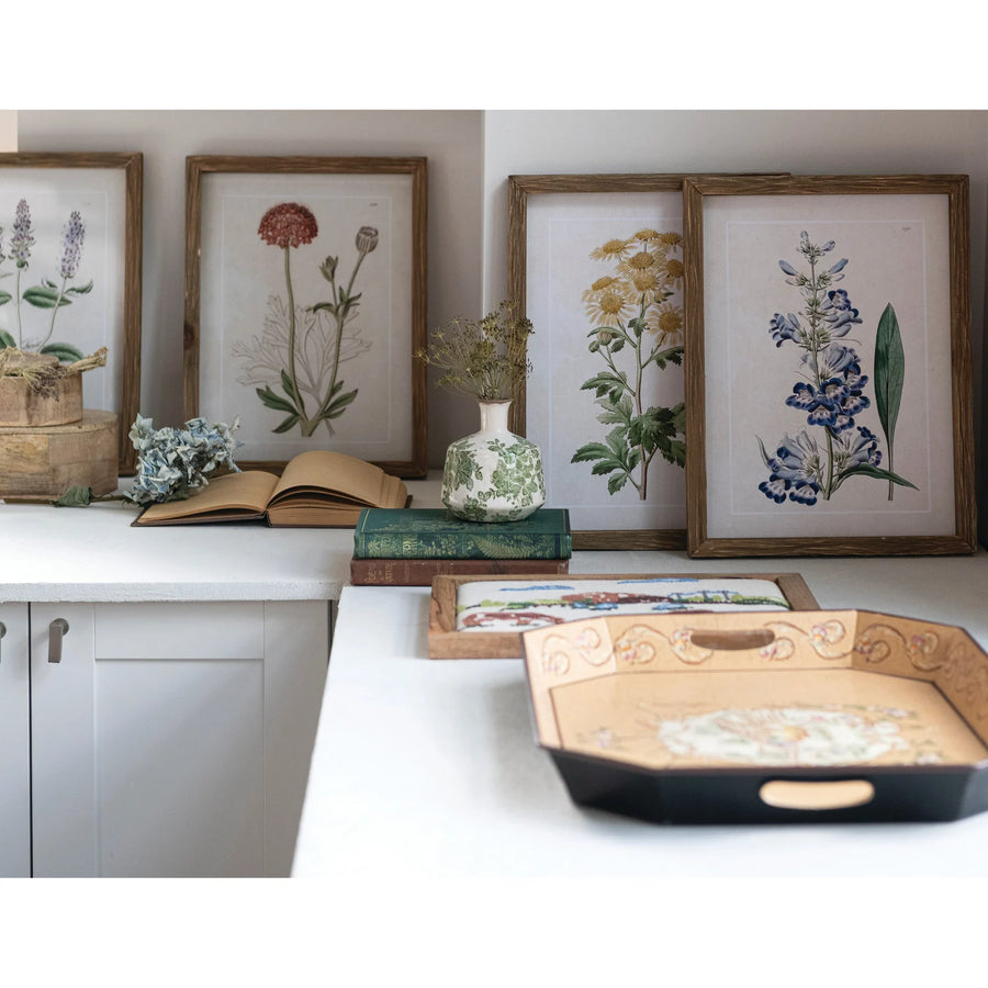 Botanical Wood Framed Wall Decor