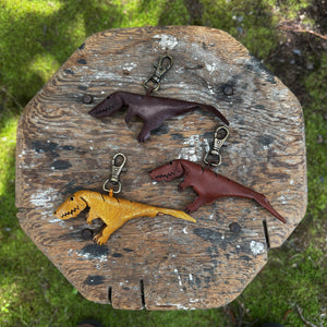 Leather Keychains | Dinosaur