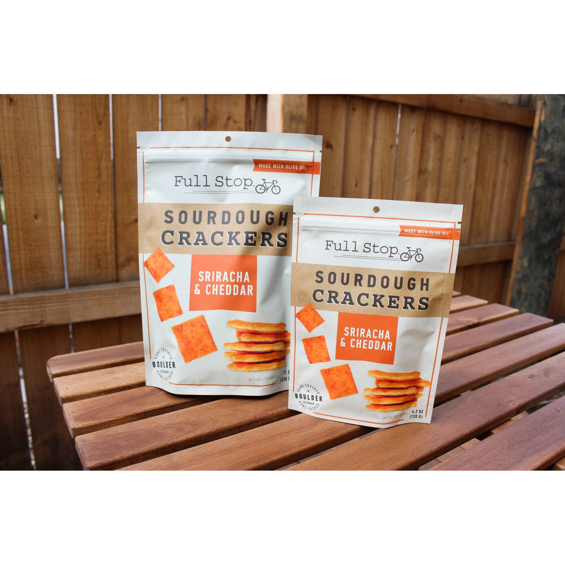 Sourdough Crackers | The Kick - Cheddar & Sriracha (Small)