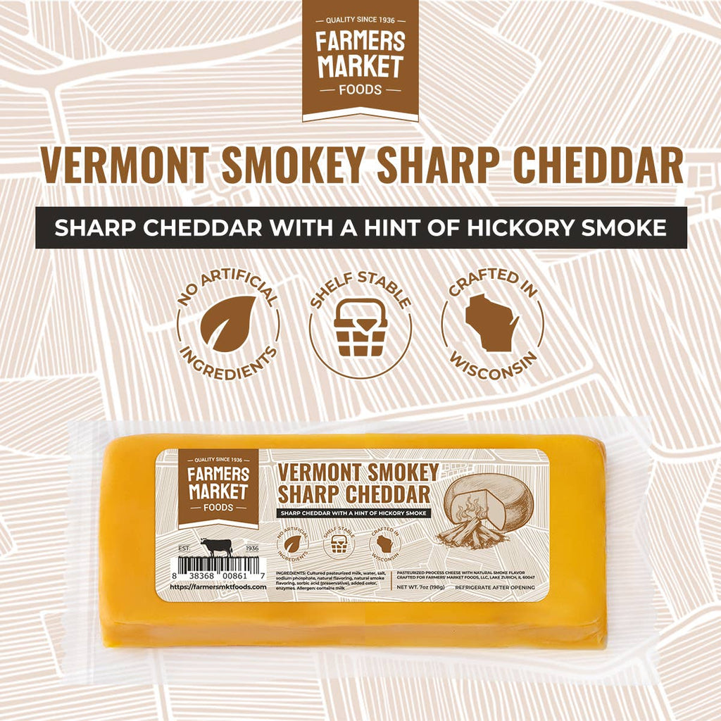 Vermont Smokey Sharp Cheddar (Shelf Stable)