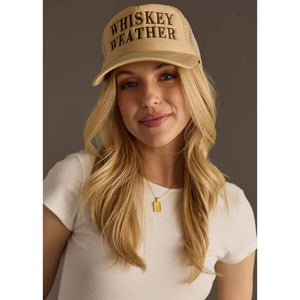 Tan & Brown Whiskey Weather Trucker Hat