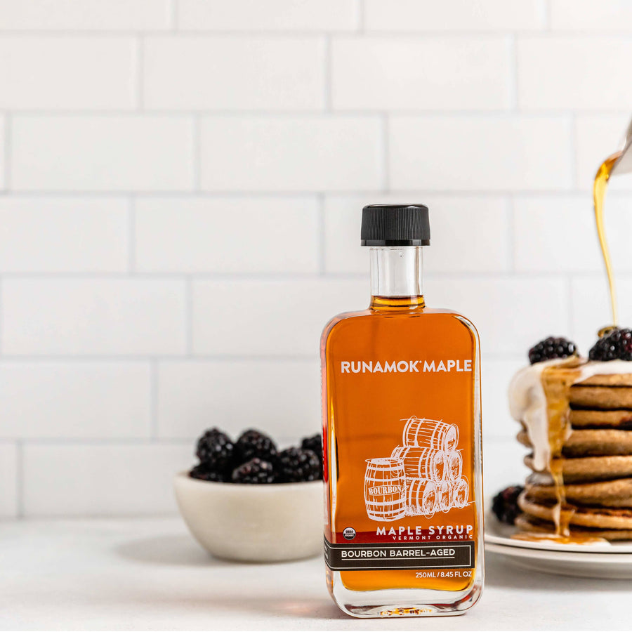 Bourbon Barrel-Aged Organic Maple Syrup